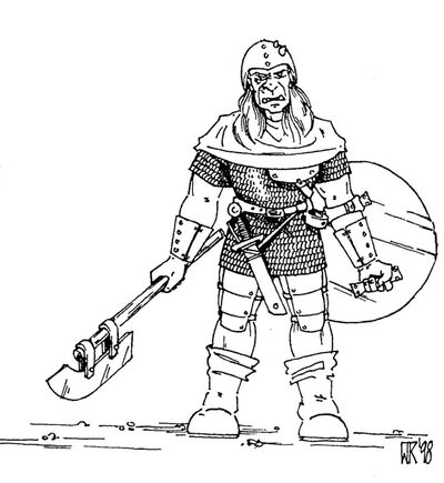 Darstellung eines Orks der Schattenreiche Darstellung eines Orks der Schattenreiche